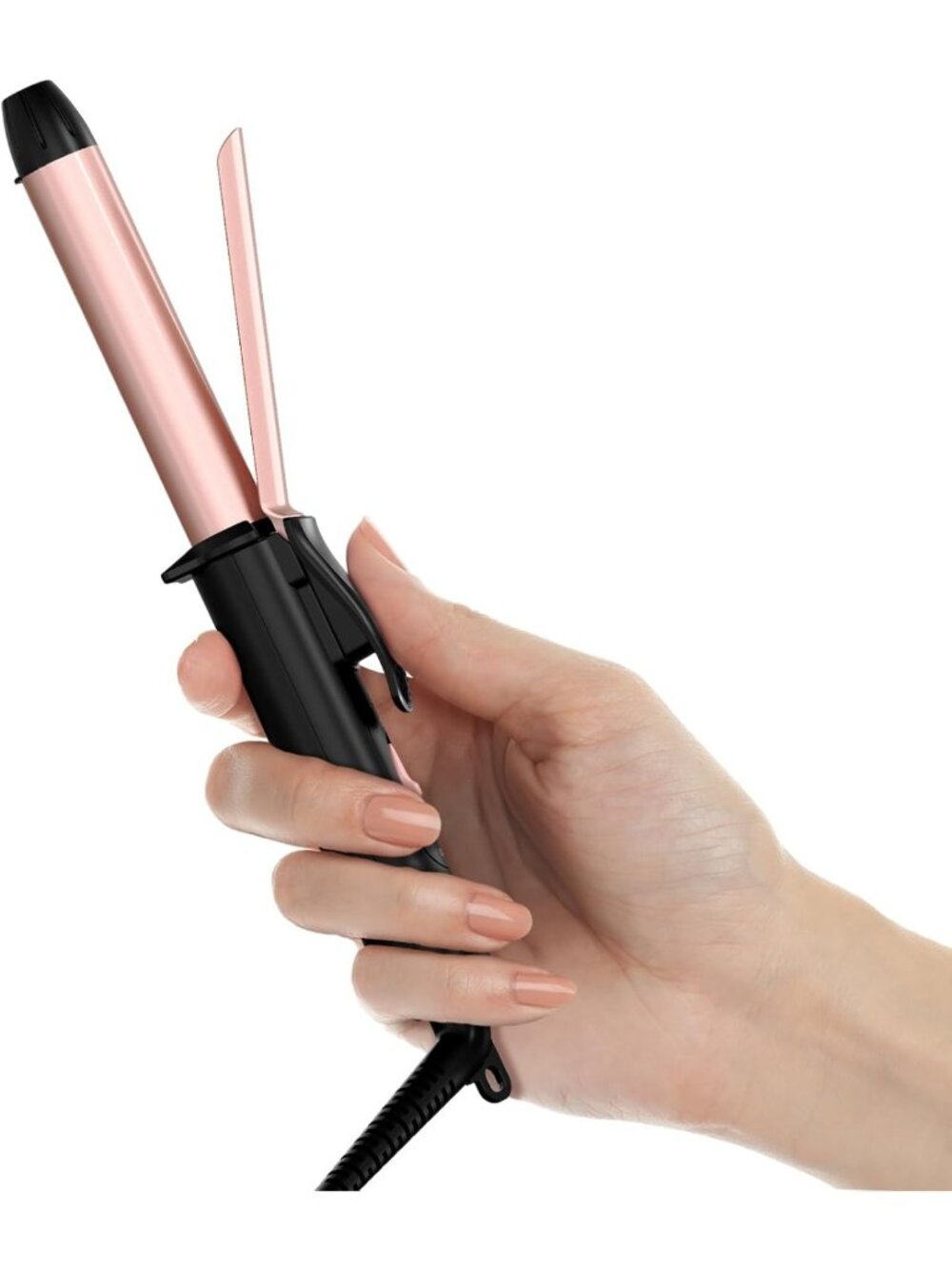 Compact Dual Voltage Travel Curling Iron for Short Hair - 3/4 Inch, Perfect